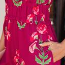  Floral Print V Neck Maxi Dress | S-XL