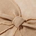  Mineral Wash Bow Patchwork Pullover Sweatshirt | S-XL