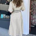  Parisian Polka Belted Midi Dress | S-XL