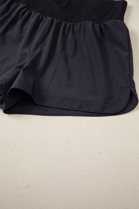 Ribbed High Waist Athletic Shorts | S-XL