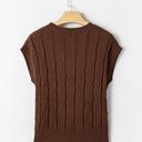  Soft Texture Crew Neck Shor Sleeve Sweater | S-XL