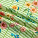  Stripe Floral Ruffle Sleeve Top | S-XL