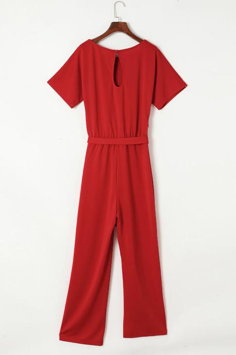So Glam Belted Jumpsuit | S-XL
