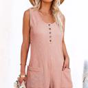  Effortless Style Button-Up Waffle Romper | S-XL