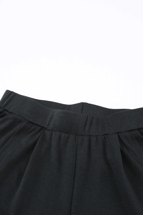 Open Leg Mid Waist Pants | S-XL