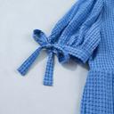  Tiered Gingham Bow Tie Midi Dress | S-XL