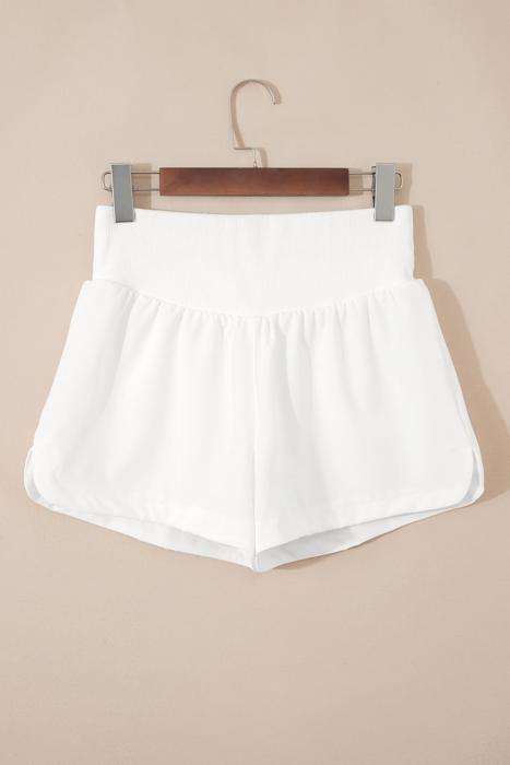 Ribbed High Waist Athletic Shorts | S-XL