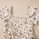  Ditsy Floral Print Smocked Square Neck Mini Dress | S-XL