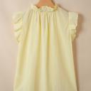  Ruffle Trim V-Neck Sleeveless Blouse | S-XL