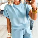  Solid Lounge Tee & Drawstring Shorts Set | S-XL