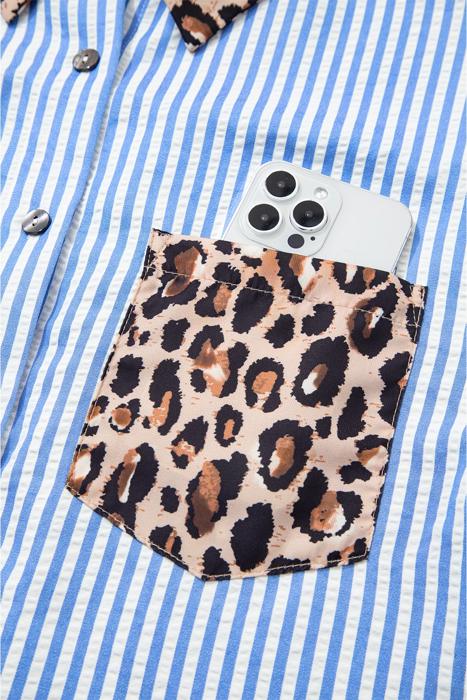 Safari Chic Patchwork Button Shirt | S-XL