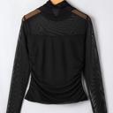  Heartbreaker Mesh Patchwork Long Sleeve Top | S-XL