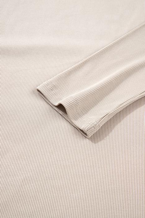 Solid Color Frill Detail Long Sleeve Top | S-XL