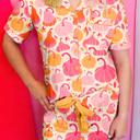  Shell Button Pumpkin Print Two-Piece Lounge Set | S-XL