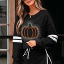  Rhinestone Graphic Varsity Pullover and Skort Set | S-XL