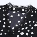  Lace V-Neck Polka Dot Top | S-XL