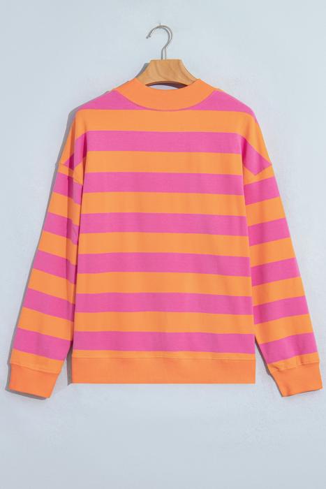 Chroma Stripe Relaxed Sweatshirt | S-XL