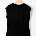  Wavy Texture Cap Sleeve Blouse | S-2XL | Free Shipping
