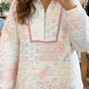  Floral Embroidered Quilted Zip-Up Sweatshirt | S-XL