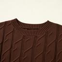  Soft Texture Crew Neck Shor Sleeve Sweater | S-XL