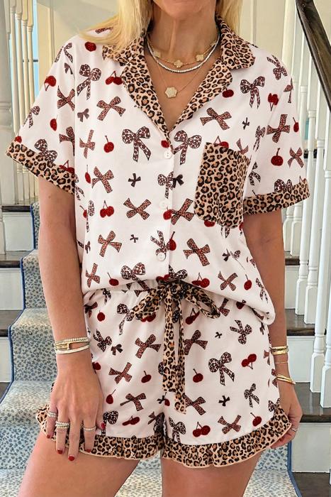 Bow & Cherry Patchwork Dream PJ Set | S-XL