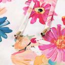  Floral Tie V-Neck Puff Sleeve Top | S-XL