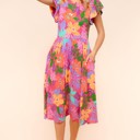  Ruffle Bloom Midi Dress With Pockets | S-3X