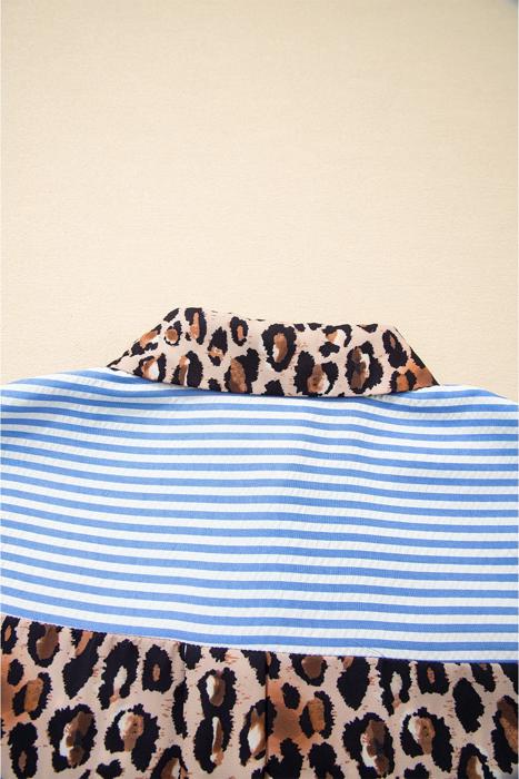 Safari Chic Patchwork Button Shirt | S-XL