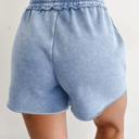  Mineral Washed Elastic Waist Shorts | S-XL