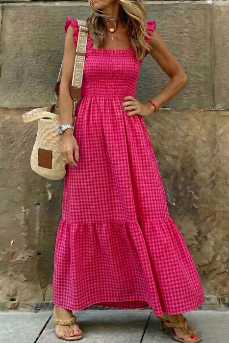Sienna Plaid Vacation Dress | S-XL