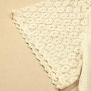 Lace Trim Cutout V-Neck Waffle Knit Button Blouse | S-XL