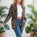  Leopard Print Open Front Cardigan | S-XL