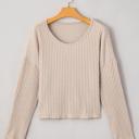  Casual Knit Long Sleeve layering Drop Shoulder Top | S-XL