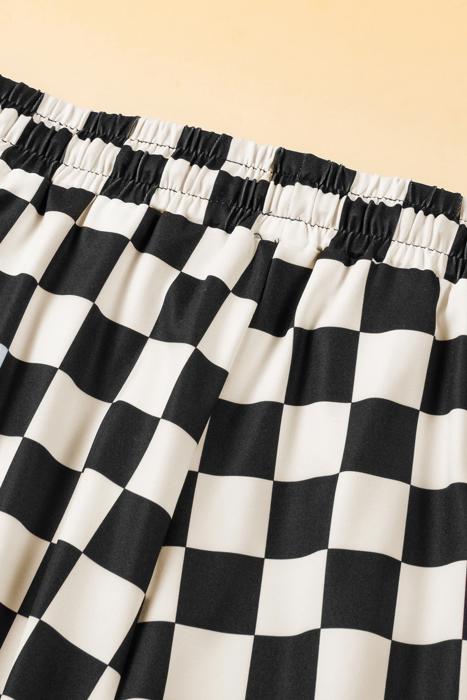 Checkered Elastic Waist Casual Shorts | S-XL