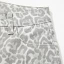  High Waisted Leopard Wide Leg Jeans