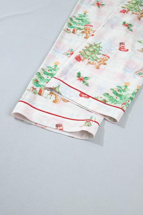Merry Gingerbread Plaid Pajama Set | S-XL