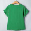  Ruffle Charm Short Sleeve Blouse | S-XL