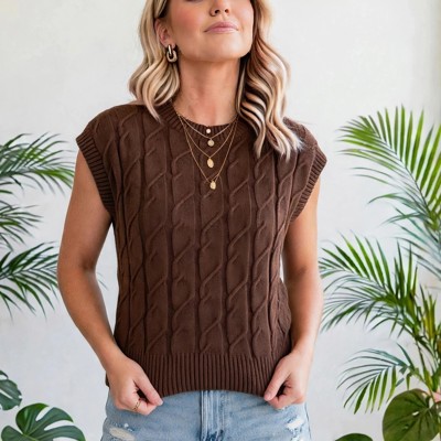 Soft Texture Crew Neck Shor Sleeve Sweater | S-XL