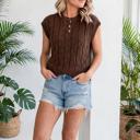  Soft Texture Crew Neck Shor Sleeve Sweater | S-XL