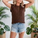  Soft Texture Crew Neck Shor Sleeve Sweater | S-XL