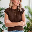  Soft Texture Crew Neck Shor Sleeve Sweater | S-XL
