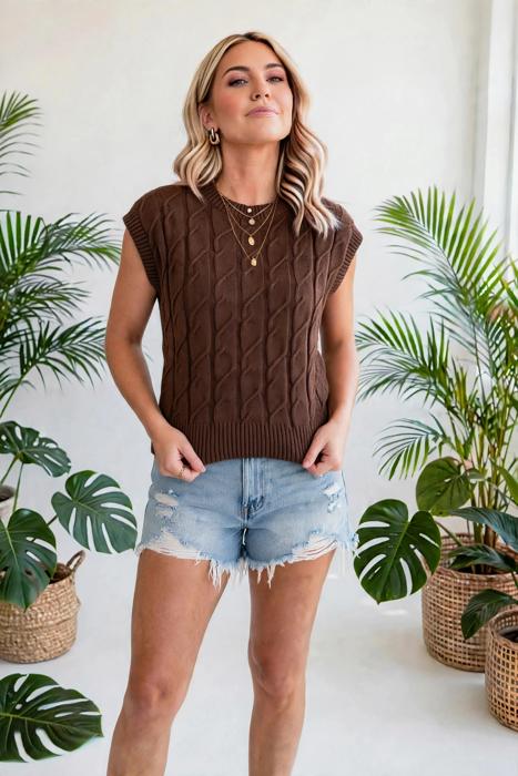Soft Texture Crew Neck Shor Sleeve Sweater | S-XL