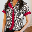  Leopard Luxe Ruffle Blouse | S-XL