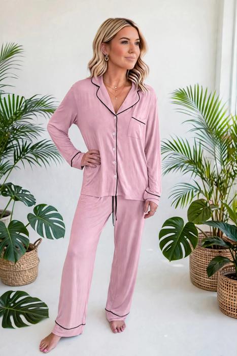 Colorblock Patchwork Long Sleeve Lounge Set | S-XL