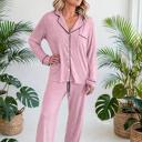  Colorblock Patchwork Long Sleeve Lounge Set | S-XL