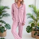 Colorblock Patchwork Long Sleeve Lounge Set | S-XL
