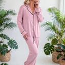  Colorblock Patchwork Long Sleeve Lounge Set | S-XL