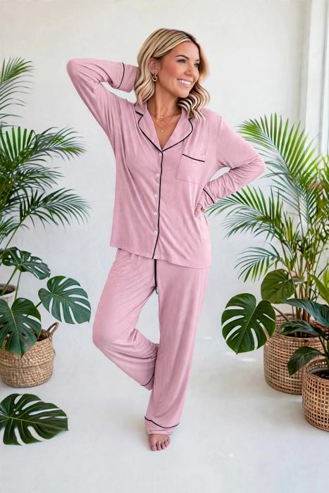 Colorblock Patchwork Long Sleeve Lounge Set | S-XL