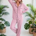  Colorblock Patchwork Long Sleeve Lounge Set | S-XL