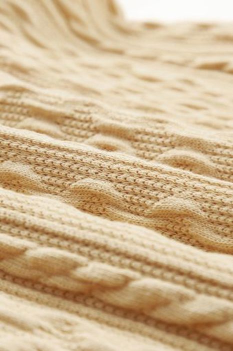 Textured Puffy Sleeve Knit Sweater